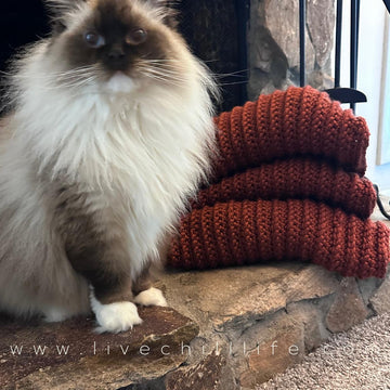 Chunky ribbed blanket
