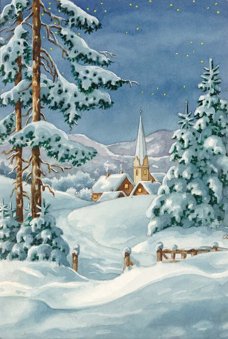 Grafitec Snow Chapel Tapestry Kit - 30cm x 22cm