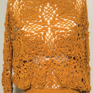 Pumpkin Spice Motif Sweater