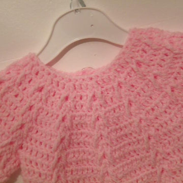 Cardigan or Smock Top with Chevron Design