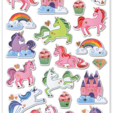Multicraft Imports MultiCraft Foil Fun Stickers - Unicorn