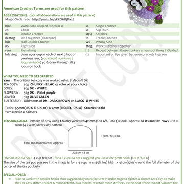 Viola Posy Tea Cosy