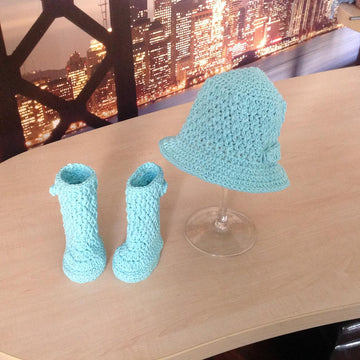 Baby Boot & Hat Set N 280