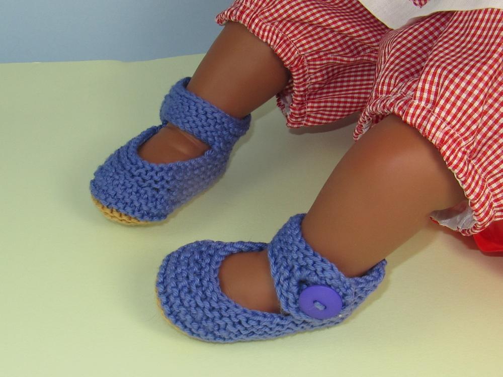 Baby Garter Stitch Ankle Strap Sandals Booties