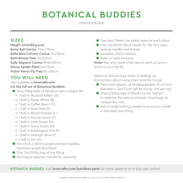Botanical Buddies  - Free Toy Knitting Pattern for Kids in Paintbox Yarns Simply DK