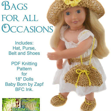 4 Piece Accessory Set - Hat and Bag