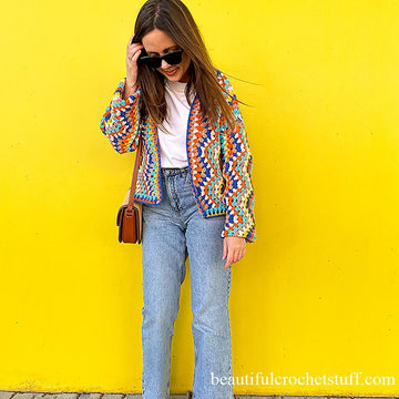 Striped Chevron Cardigan