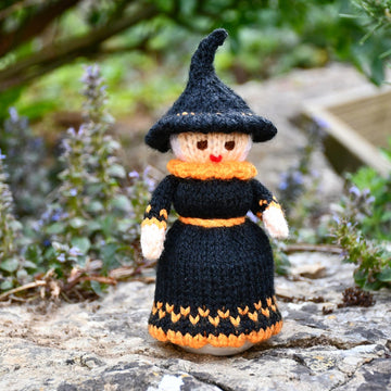 Judy the Witch Egg Cosy Knitting Pattern - Doll Knitting Pattern