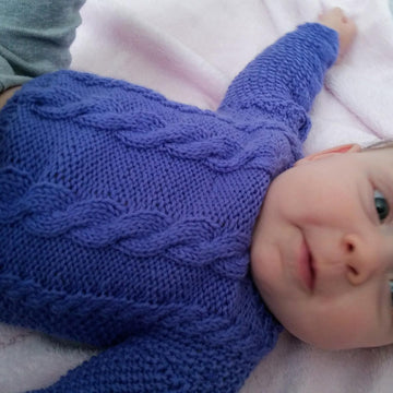 Cozy Baby Cables Sweater