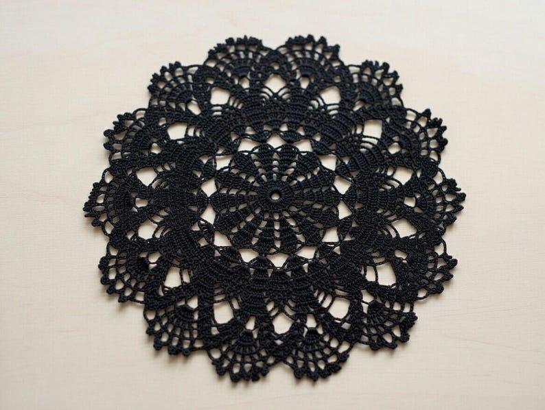 Crochet round doily Pdf + Video Tutorial