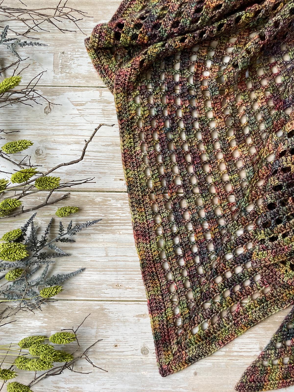 Willow Drift Triangle Shawl