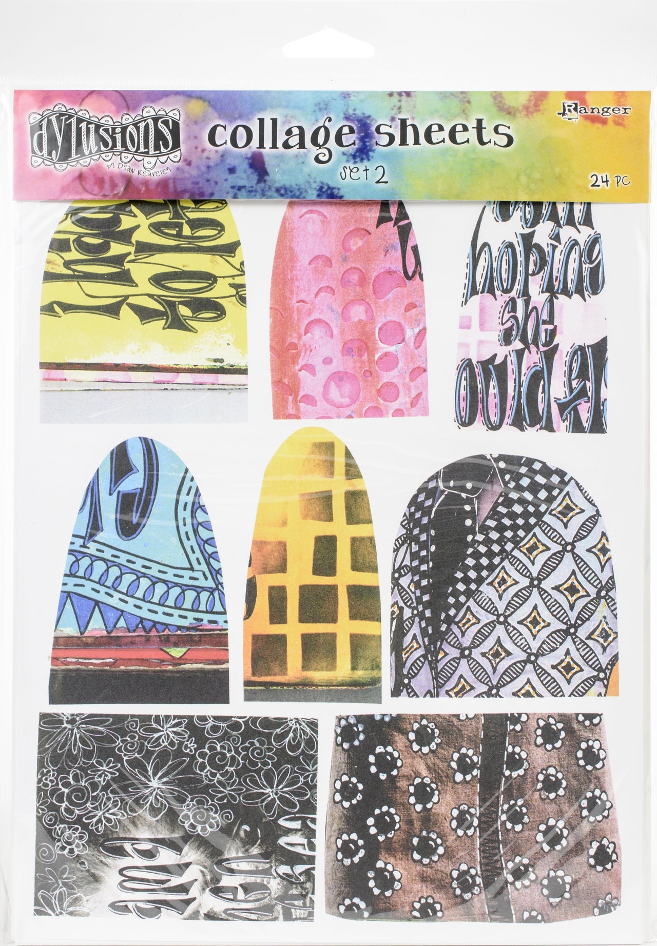 Ranger Dyan Reaveley's Dylusions Collage Sheets 8.5"X11" 24/Pkg - Set 2