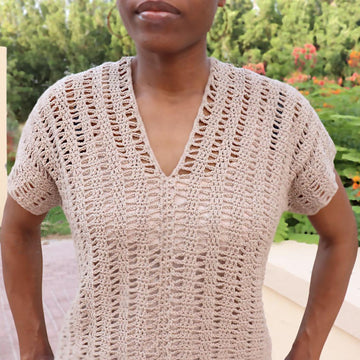 Open Waves Top- Crochet pattern for Women