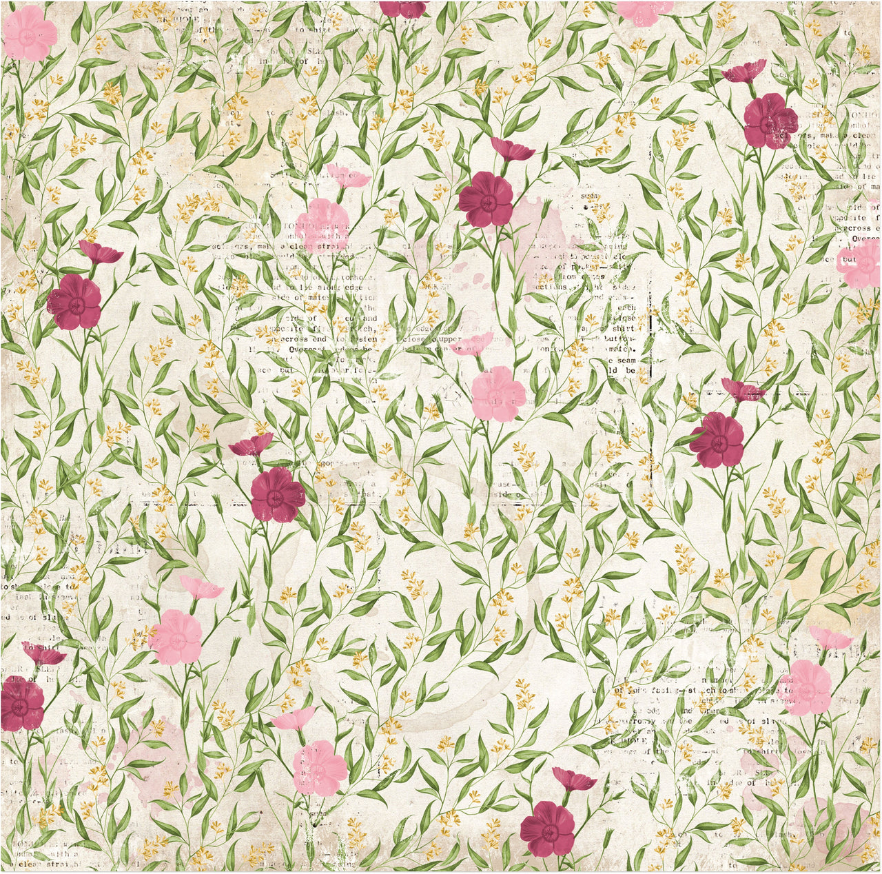 American Crafts Botanical Journal Double-Sided Cardstock 12"X12" 25/Pkg - Fragrant