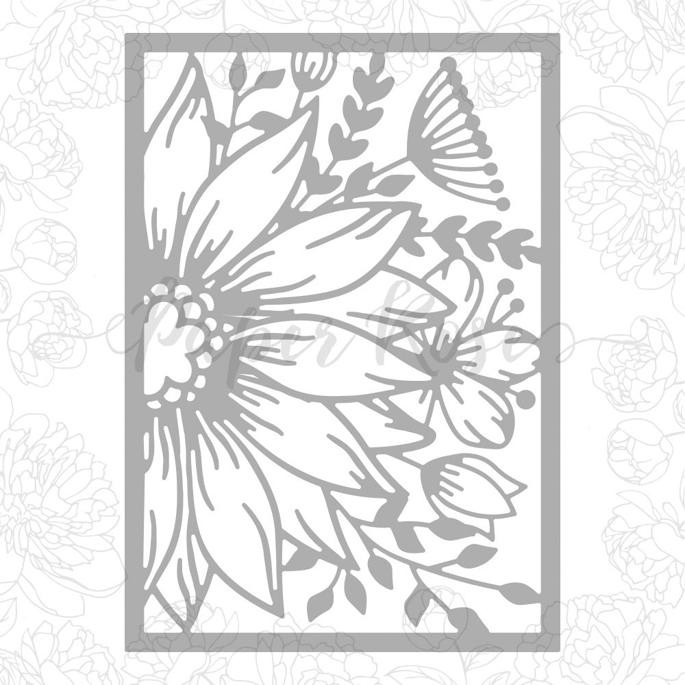 Paper Rose Dies - Blooming Flowers Background