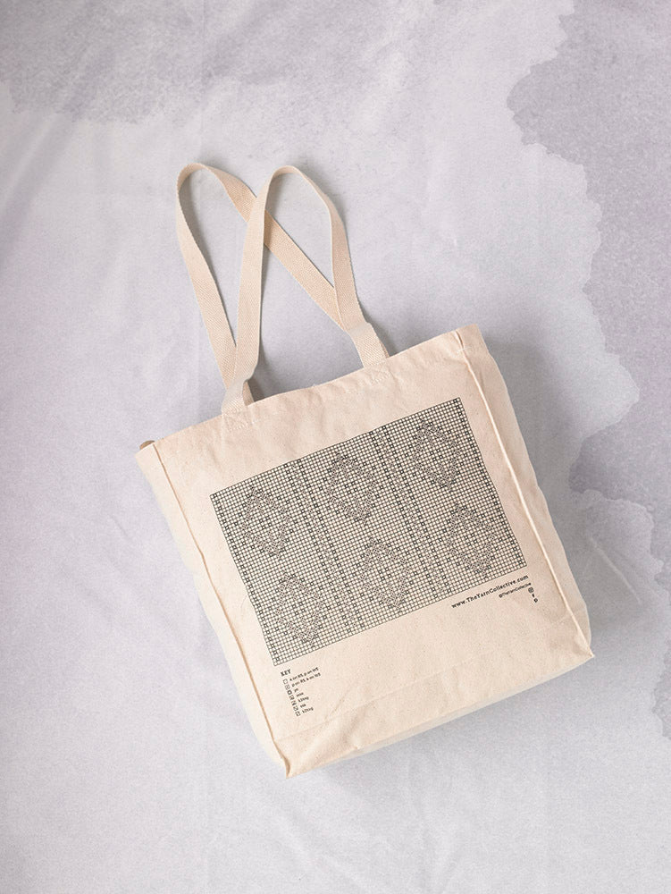 The Yarn Collective Lace Chart Tote 36cm x 40cm