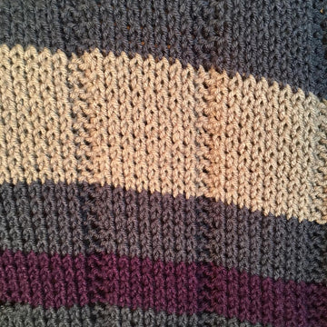 Striped Baby Blanket and Tassels Hat