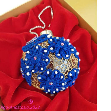 Blue christmas ball