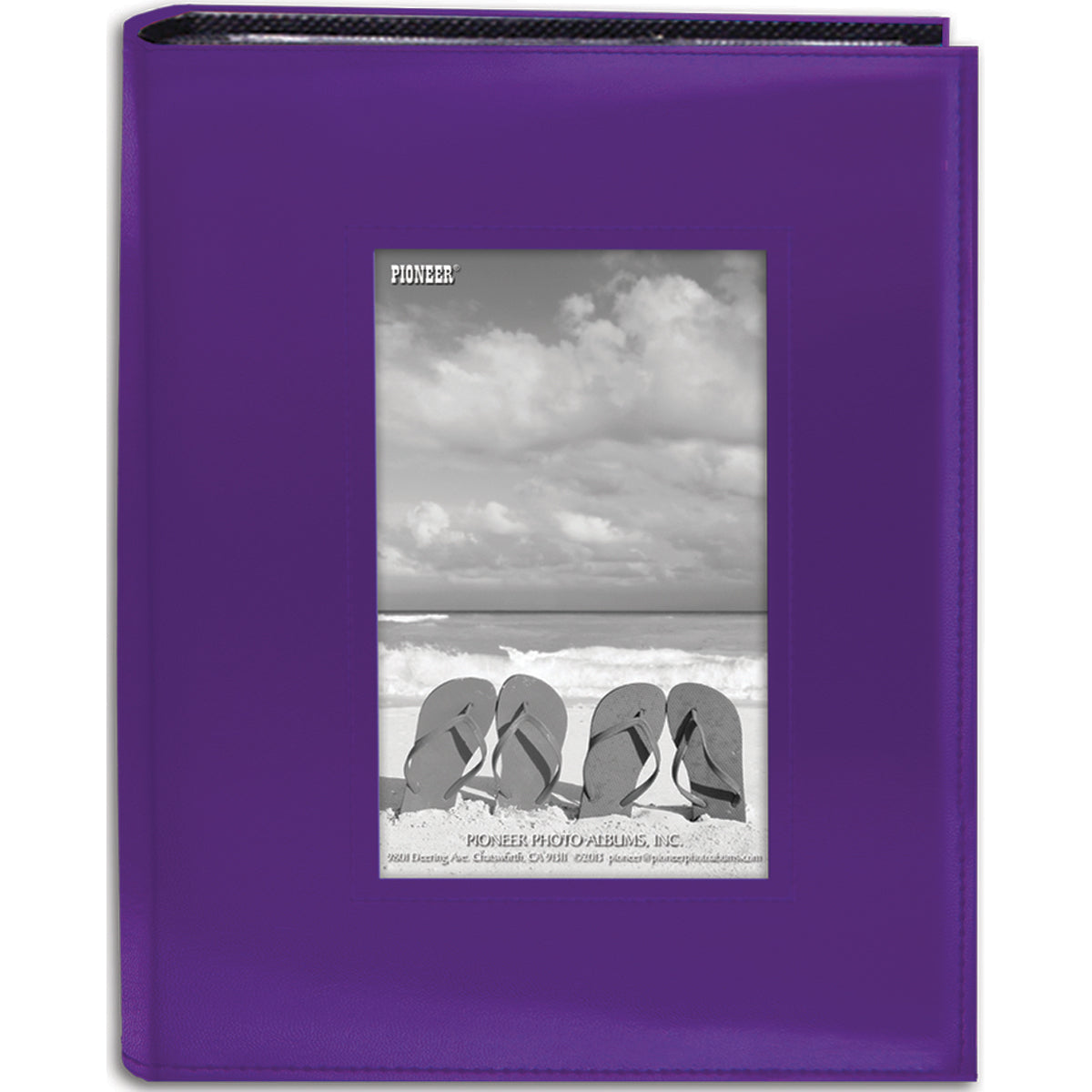 Pioneer Sewn Frame Photo Album 7"X9" - Bright Purple