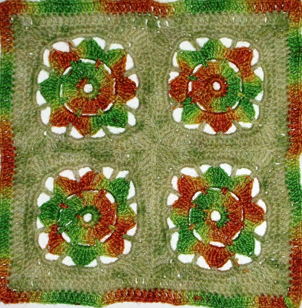 Mosaic Four-Patch - 8" square