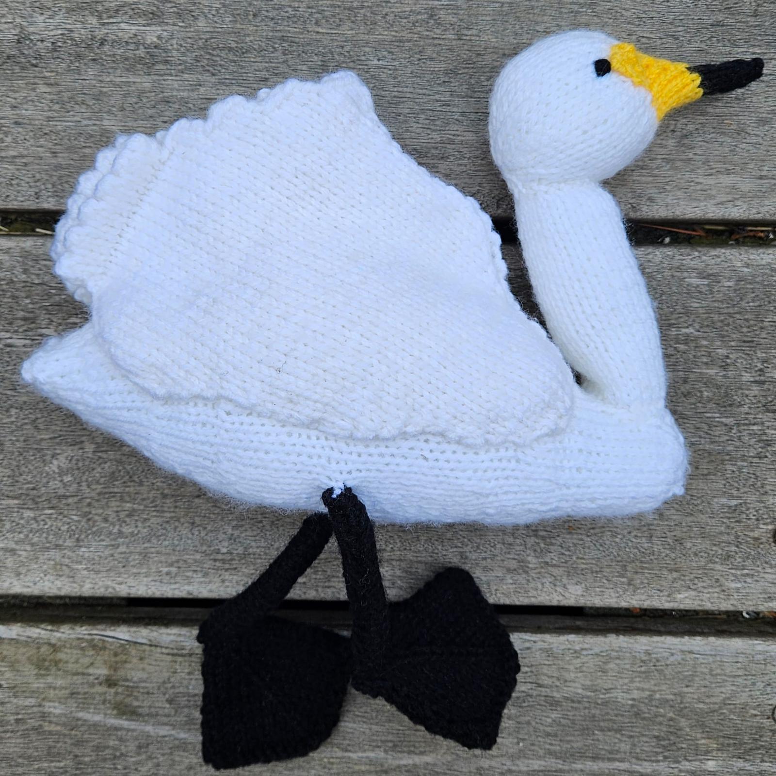 Knitted Whooper Swan