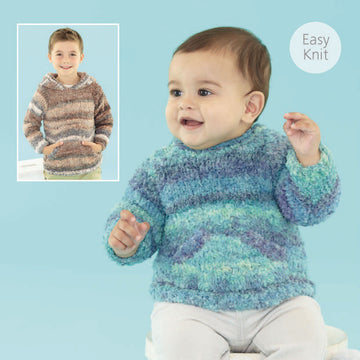 Hooded and Round Neck Sweaters in Sirdar Flurry - 4767 - Downloadable PDF