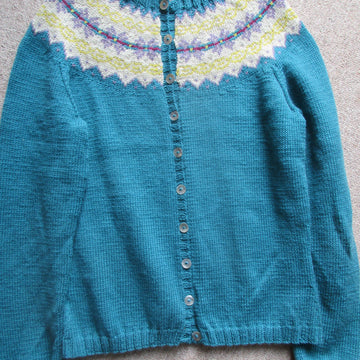 Fair Isle Yoke Cardigan
