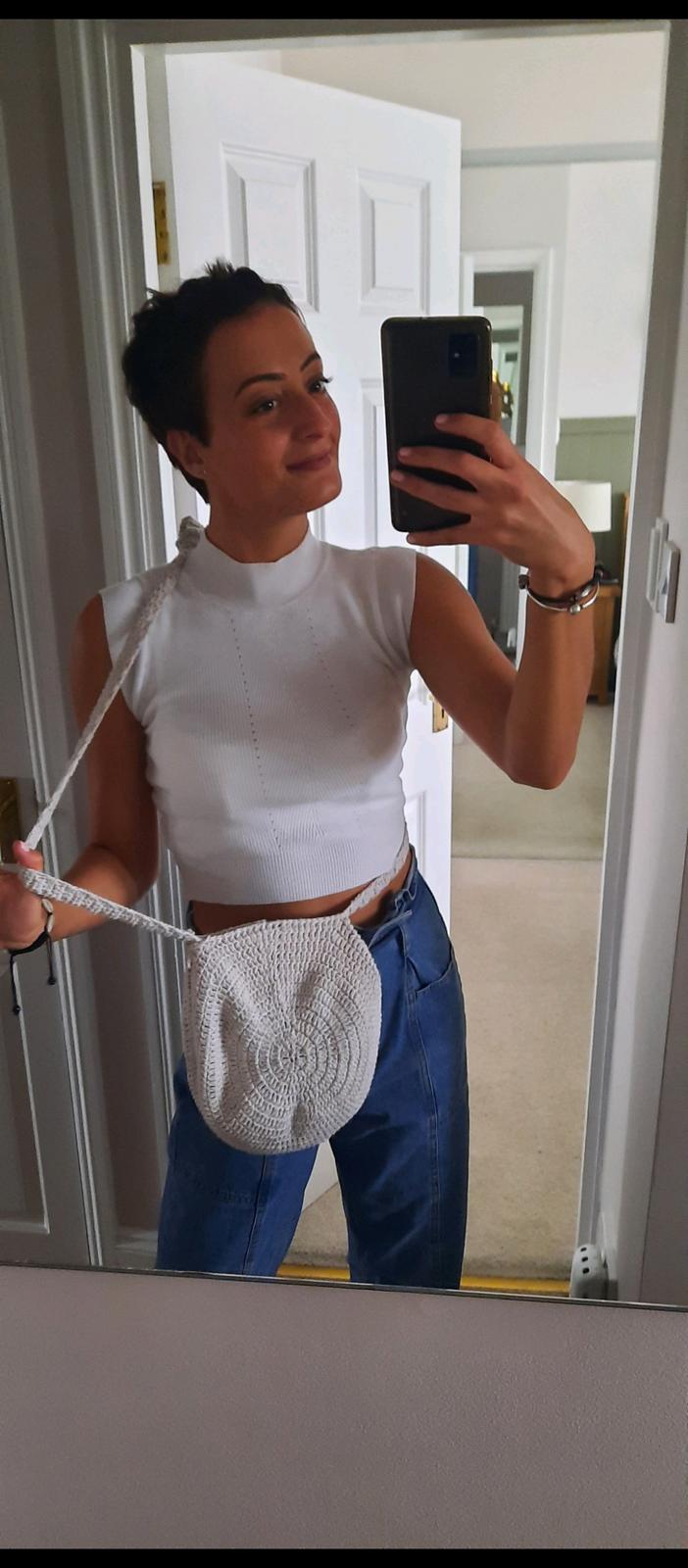 Circle satchel bag