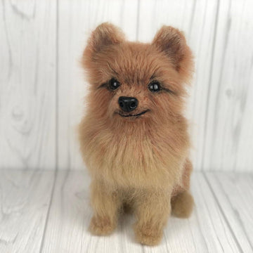 Pomeranian dog crochet