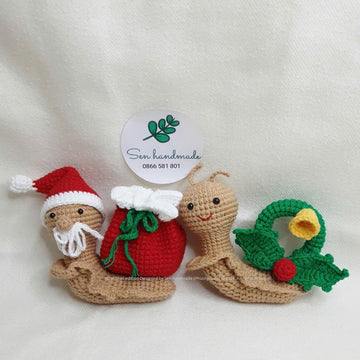 Wreath Snail- Crochet pattern - PDF file- English