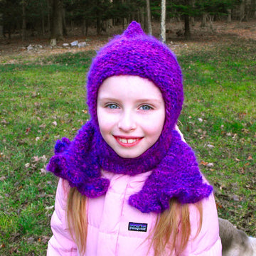 Rose Elf Ruffled Hat Scarf