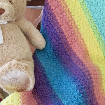 Sweet Dreams Baby Blanket - Suzette Stitch - Lion Brand Mandala (DK Weight)