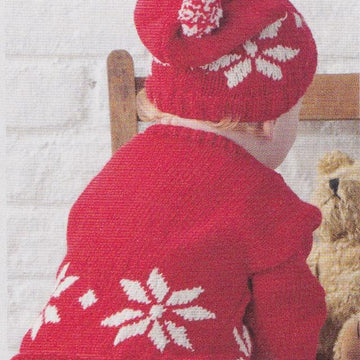 Unisex Christmas Jumper and Hat for 1 -8yr olds