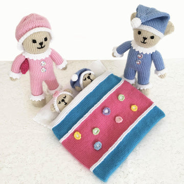 Sleepy time teddy bear family 19026