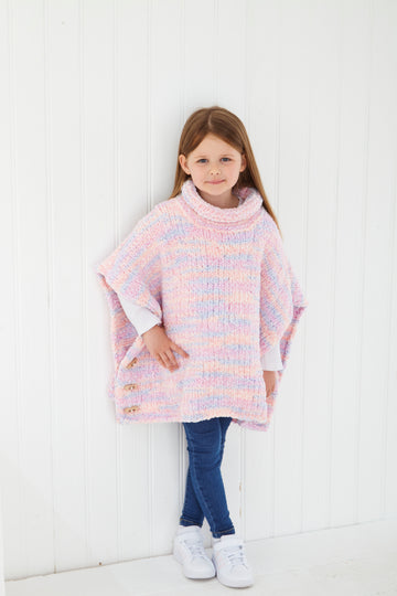 Poncho and Sweater in King Cole Fruitilicious - P6240 - Leaflet