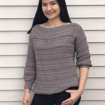 Scoop neck sweater
