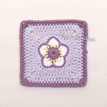 Strawberry Flower Granny Square