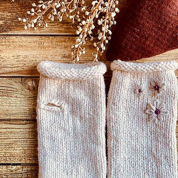 Embellished Fingerless Mitts