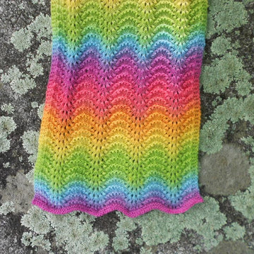 Rainbow Ripple Scarf