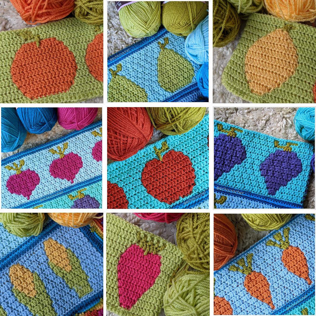 Harvest Fruit & Veg Blanket