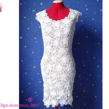 White lace short dress