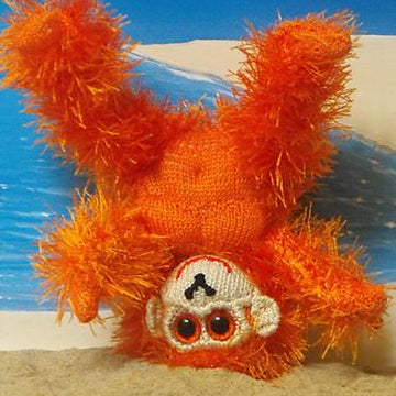 Ollie Orangutan Toy Knitting Pattern