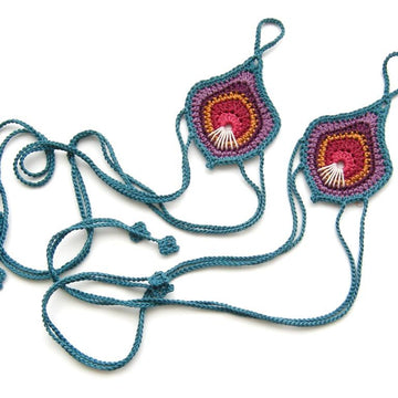 Barefoot Sandals Peacock Style