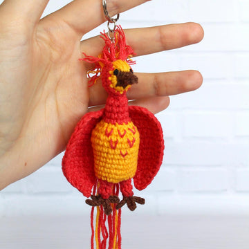 Phoenix Fawkes keychain / Harry wizard friend