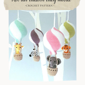 Hot air balloon baby mobile
