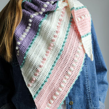 Spring Lark Asymmetrical Scarf