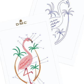 Flamingo in DMC - PAT0524 - Downloadable PDF