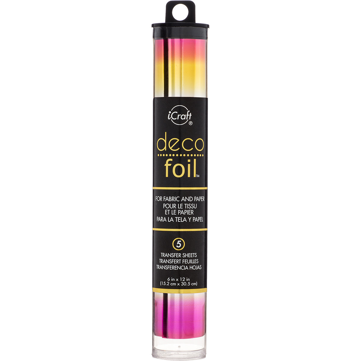 Therm O Web Deco Foil Specialty Transfer Sheets 6"X12" 5/Pkg - Summer Rainbow