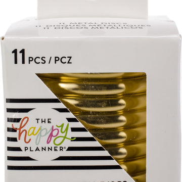 The Happy Planner Metal Expander (BIG) Discs 1.75" 11/Pkg - Gold