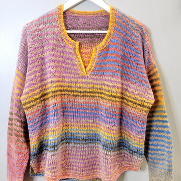Stripey Boxy Henley